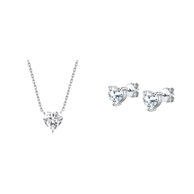 סט Heart Silver