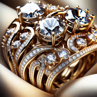 היתרונות והיופי של תכשיטי מואסנייט וסגסוגת כסף מצופה זהב