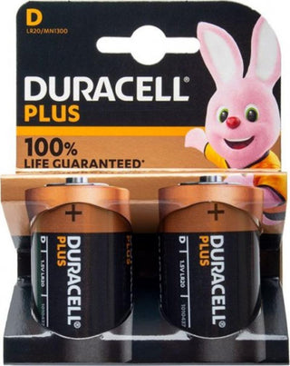 2 סוללות D לא נטענות Duracell Plus Power - Tommy Berry IL