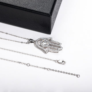 שרשרת Hamsa Silver מואסנייט | Tommy Berry