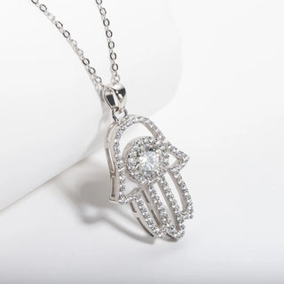 שרשרת Hamsa Silver מואסנייט | Tommy Berry