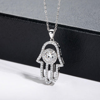 שרשרת Hamsa Silver מואסנייט | Tommy Berry