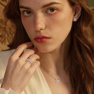 סט Marquise Silver