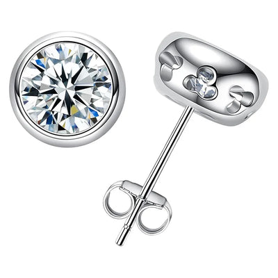 עגילי Trento Silver מואסנייט | Tommy Berry