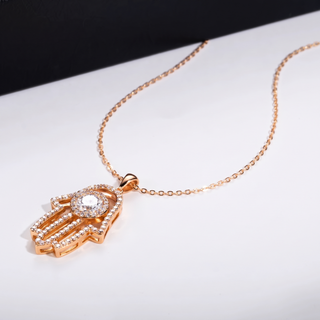 שרשרת Hamsa Rose מואסנייט | Tommy Berry
