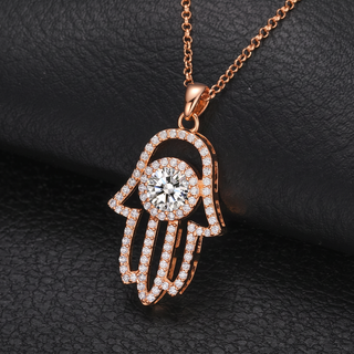 שרשרת Hamsa Rose מואסנייט | Tommy Berry