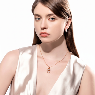 שרשרת Hamsa Rose מואסנייט | Tommy Berry