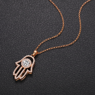 שרשרת Hamsa Rose מואסנייט | Tommy Berry