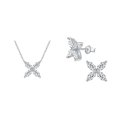 סט Marquise Silver